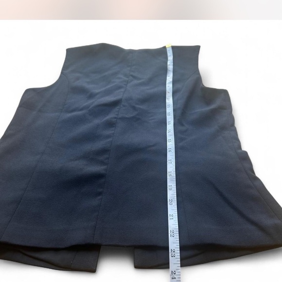 Abercrombie & Fitch | Black Tie-Front Linen-Blend Vest Woman's Small NWT - Picture 5 of 7